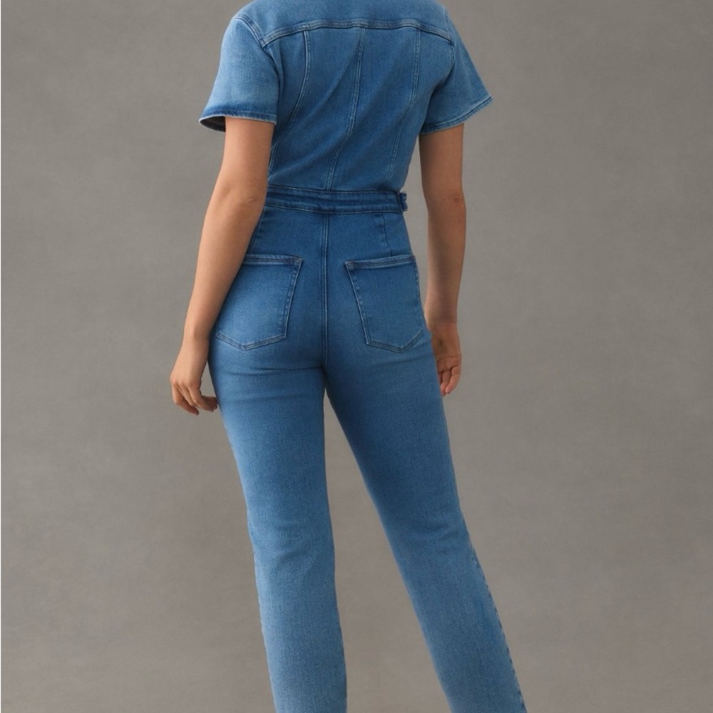 Good American Fit for Success Denim Jumpsuit- size 0/XS